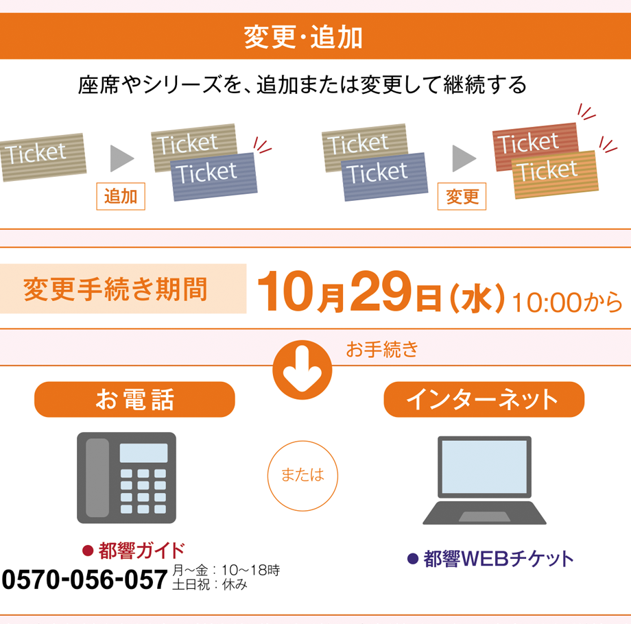 変更手続き期間 10月29日（水）10:00から